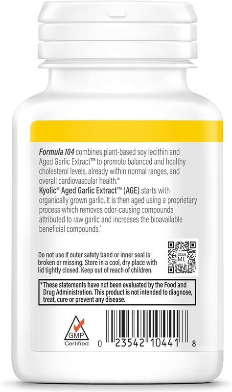 Kyolic Cholesterol Formula 104 100 Caps