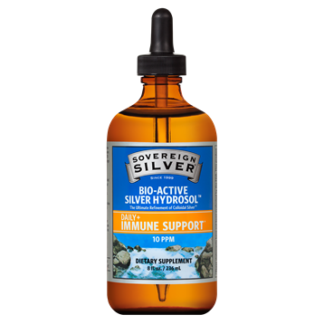 SOVEREIGN SILVER Bio-Active Silver Hydrosol Immune Support Dropper Top 8 fl oz