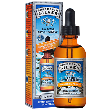 SOVEREIGN SILVER Bio-Active Silver Hydrosol Dropper Top 2 Fl. Oz.