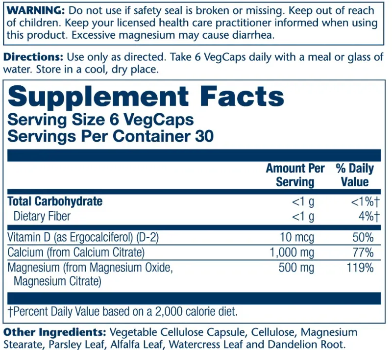 Solaray Cal/mag Citrate 2:1 Ratio