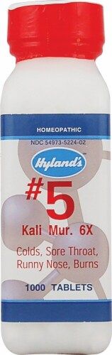Hylands #5 Kali Mur. 6x 1000 tablets