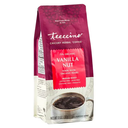 TEECCINO 75% Org. Vanilla Nut Med. Roast 11 oz.