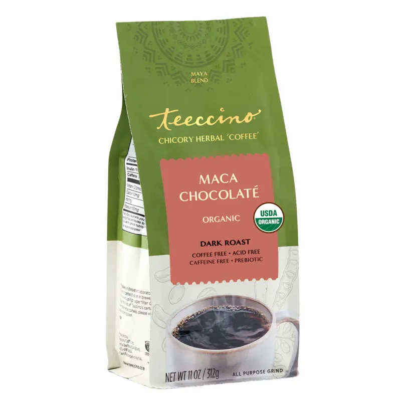 TEECCINO Organic Maca Chocolate Dark Roast 11 oz.