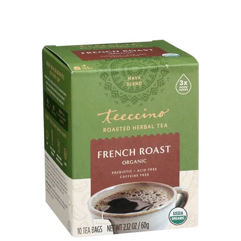 TEECCINO Organic French Roast 10 Tea Bags