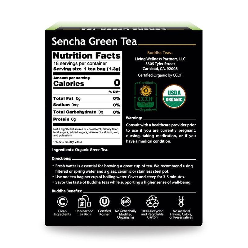 BUDDHA Sencha Green Tea 18 Bags