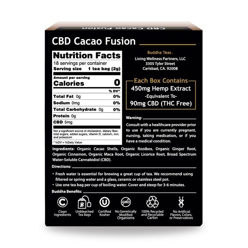 Buddah Tea CBD Cacao Fusion