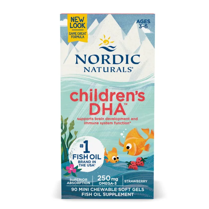 Nordic Naturals Children&#39;s DHA 90 Mini Soft Gels