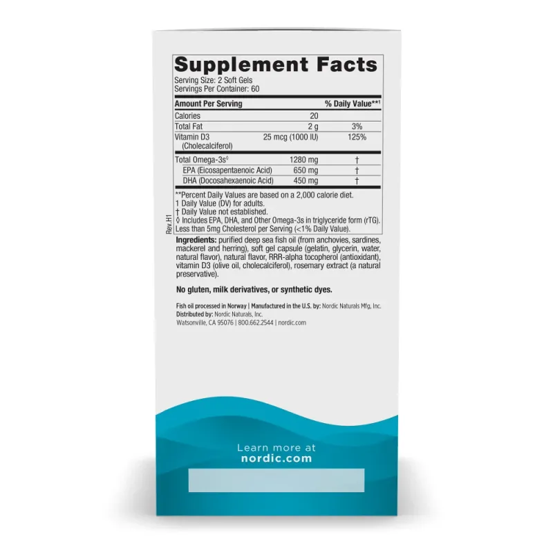 NORDIC NATURALS Ultimate Omega-D3 120 S.G.