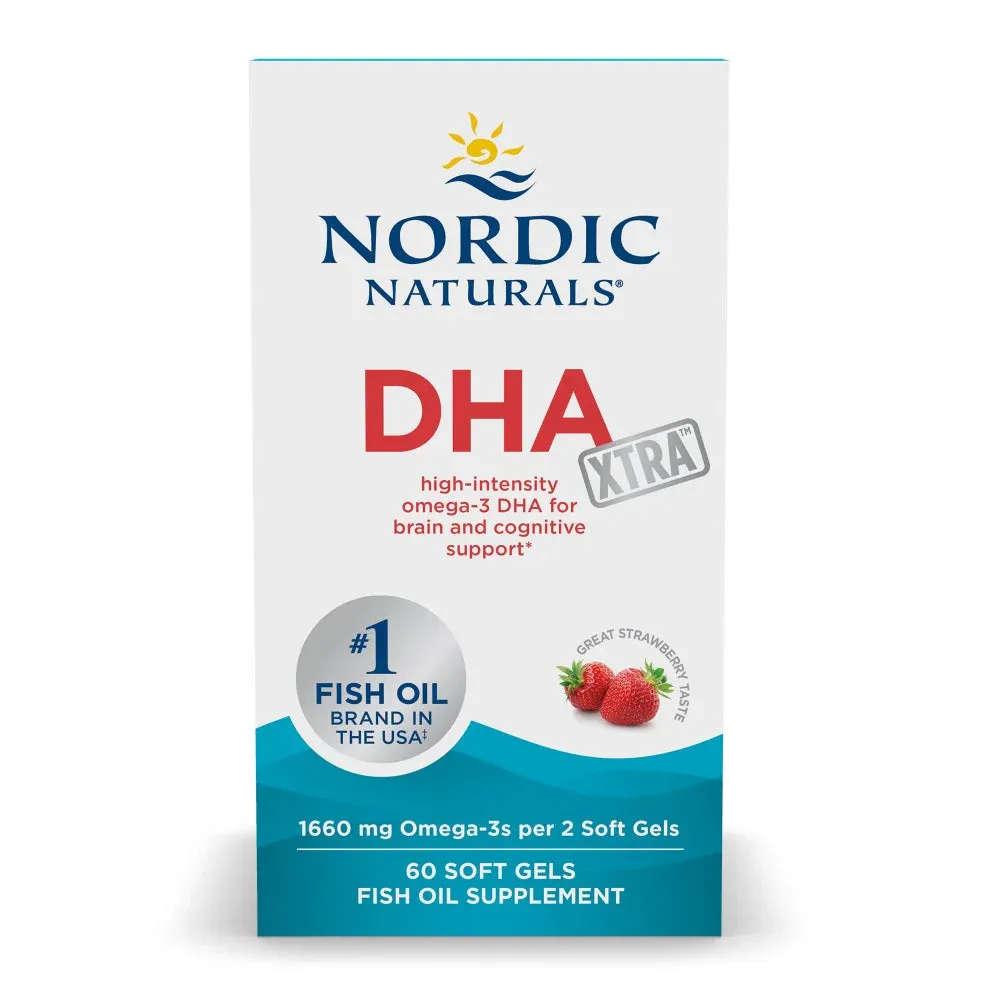 Nordic Naturals DHA Xtra Strawberry 60 Ct