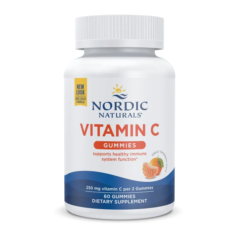 NORDIC NATURALS Vit. C 250 mg. 60 Gummies Tart Tangerine