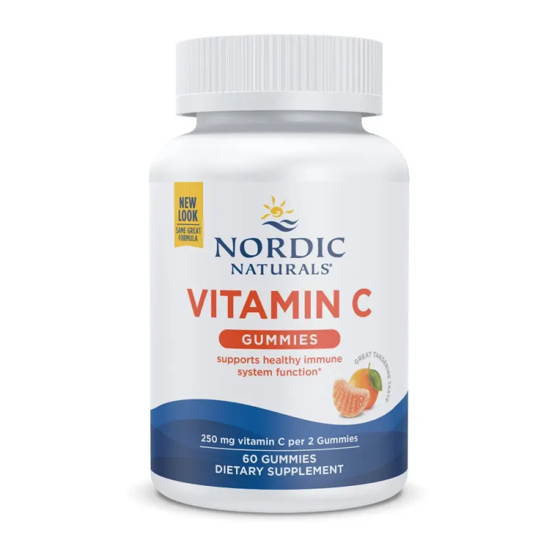 NORDIC NATURALS Vit. C 250 mg. 60 Gummies Tart Tangerine