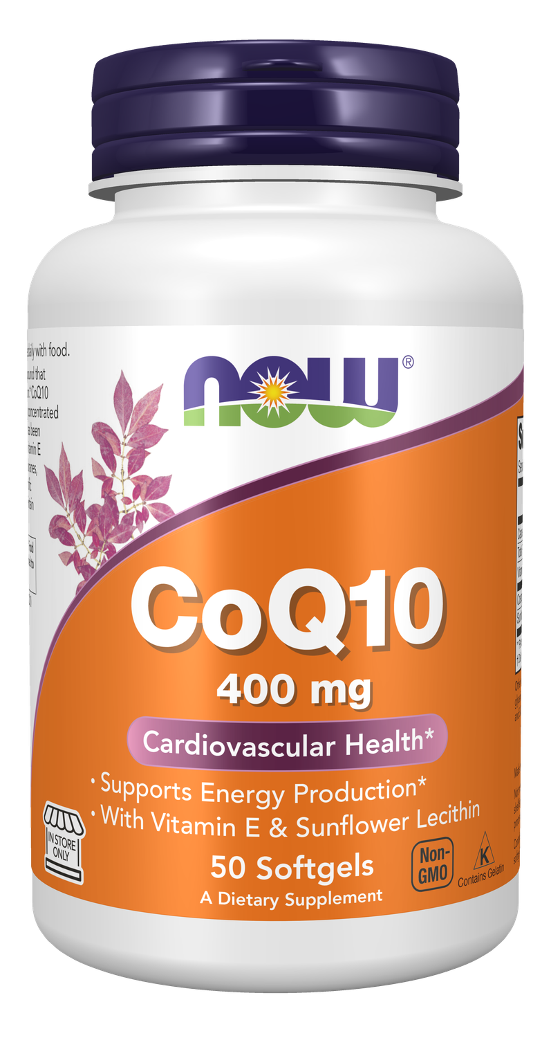 Now CoQ10 400mg 50 softgels