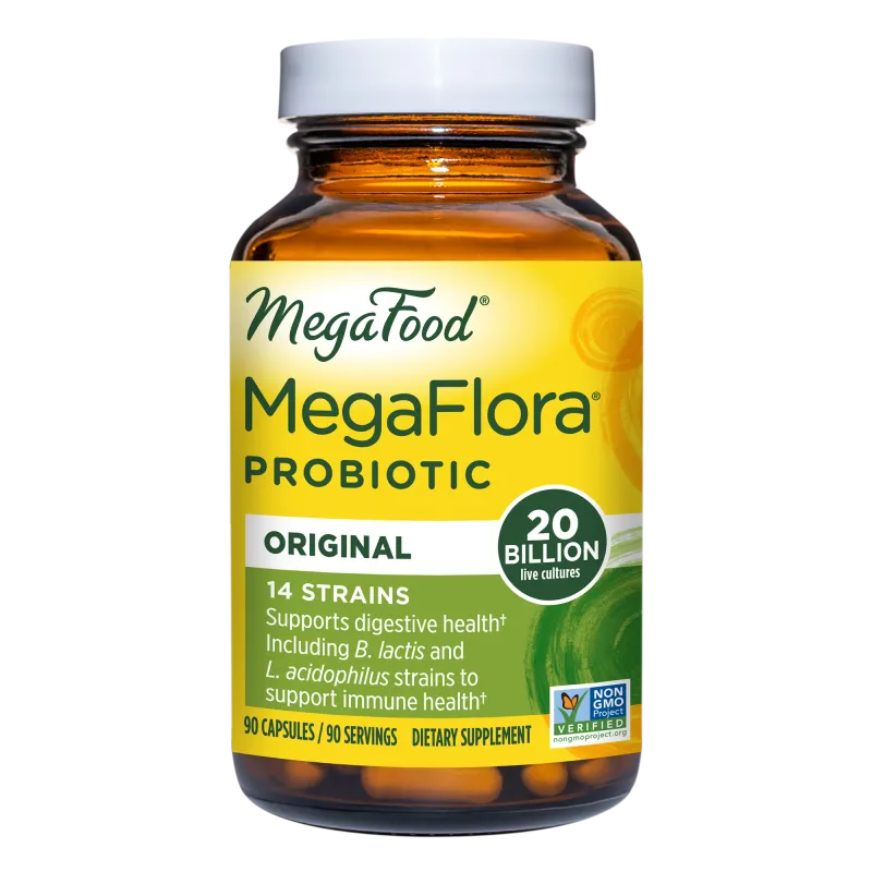 Megafood MegaFlora® Probiotic Original - 14 Strains - 20 Billion live cultures90 cap
