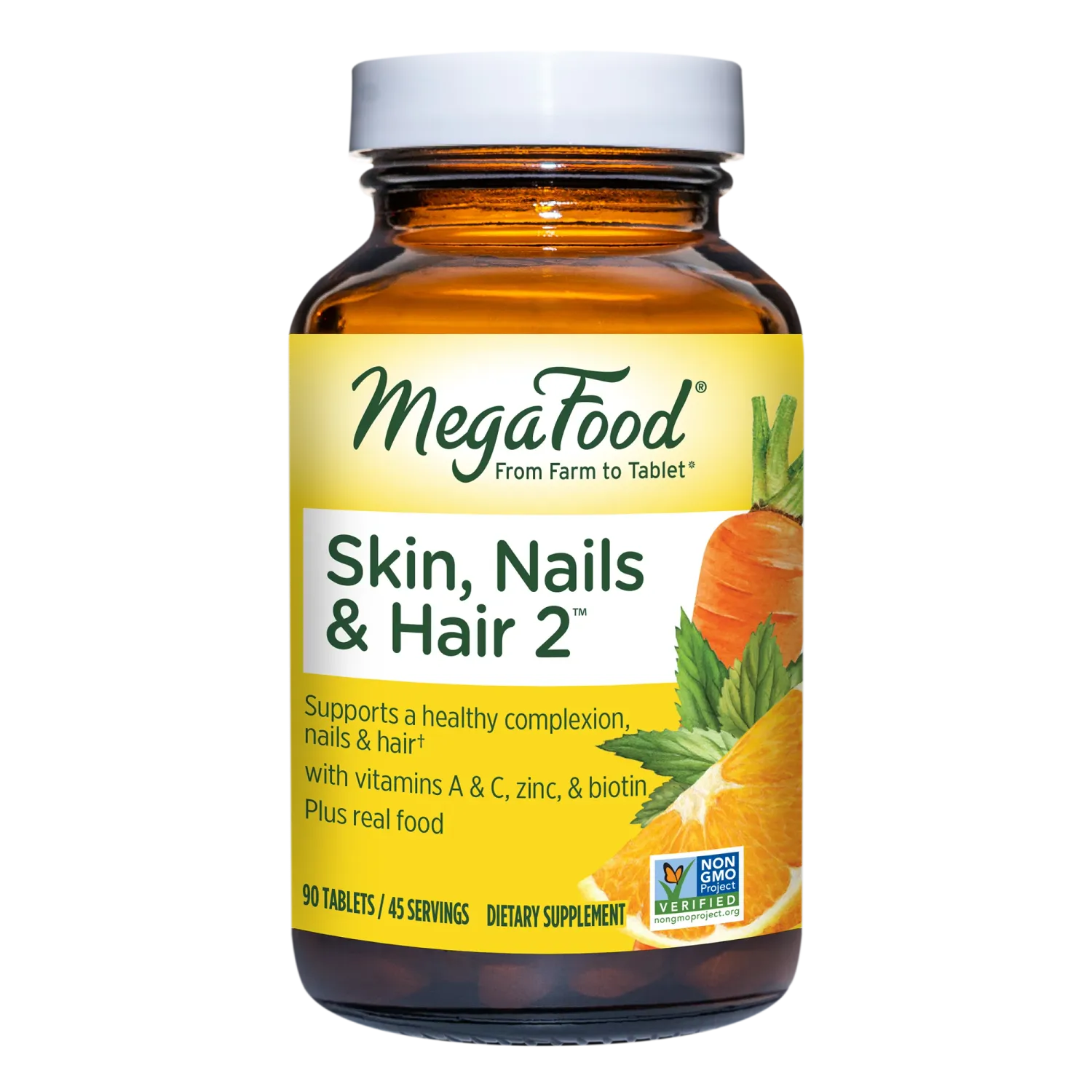 MegaFood Skin Hair And Nails 2   90 Tablets