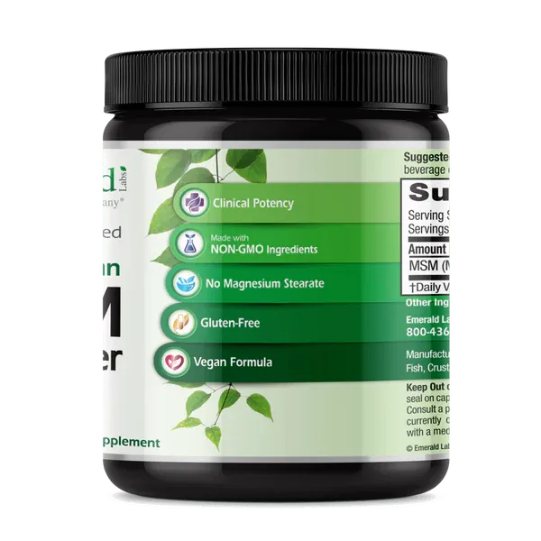 Emetald Labs Vegan MSM Powder 1lb