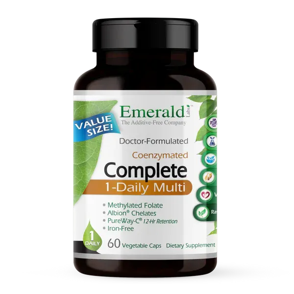 EMERALD Coenzymated Men&#39;s 1 Daily Multi 60 Veg. Caps.