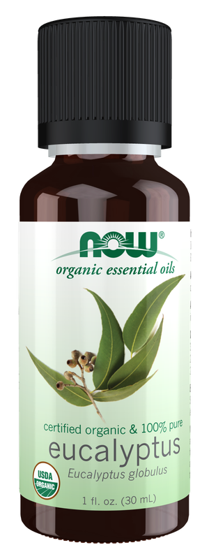 NOW Organic Eucalyptus Essential Oil 1 Fl. Oz.