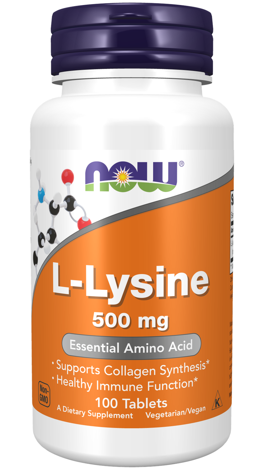 NOW L-Lysine 500 mg. 100 Tabs.
