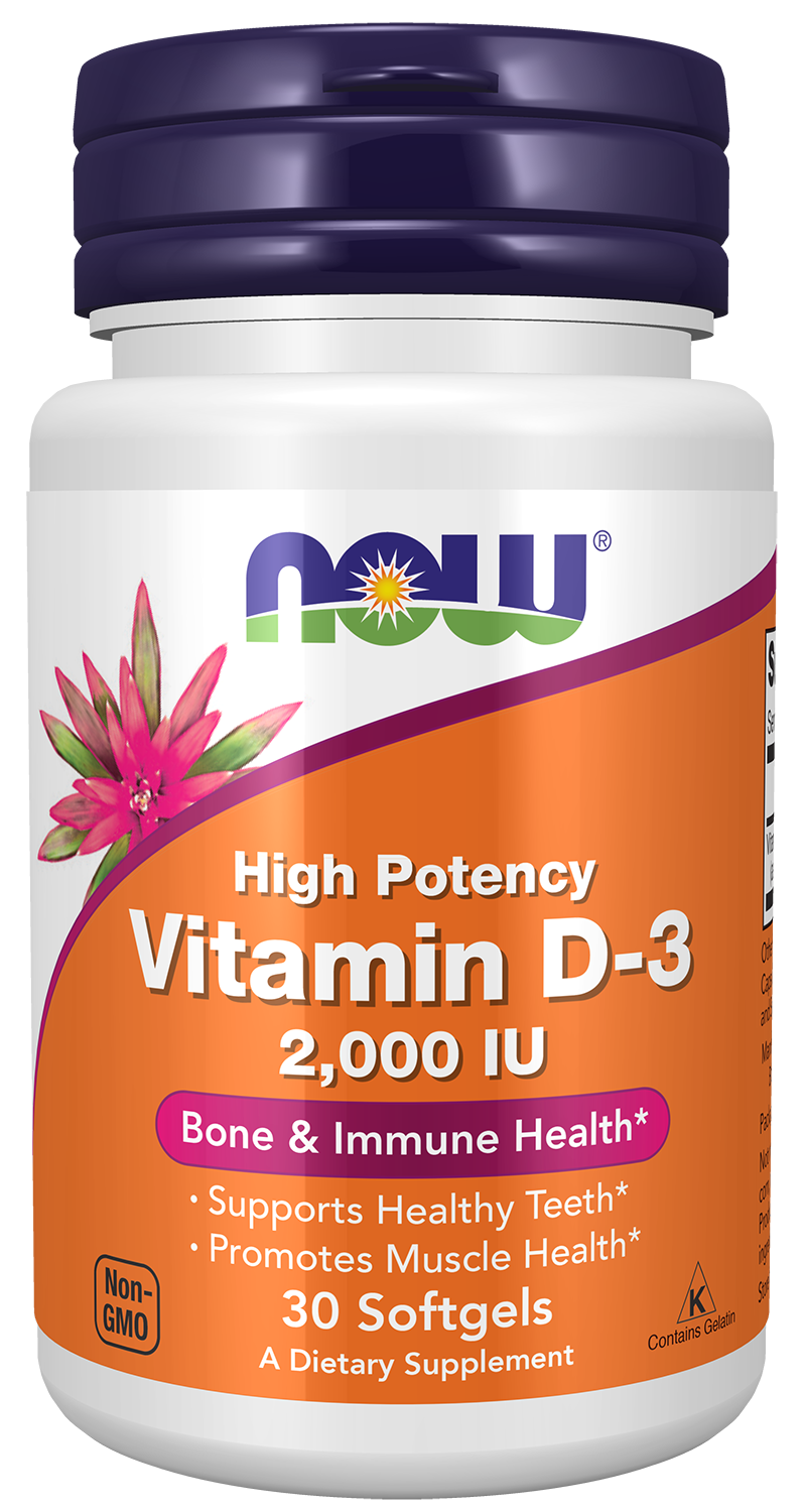 N.O.W. Vitamin D-3 2000 I.U. 30 S.G.
