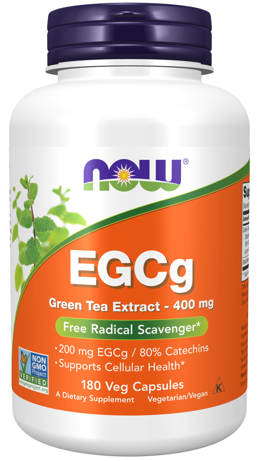 NOW EGCg 400 mg. 180 Veg. Caps.