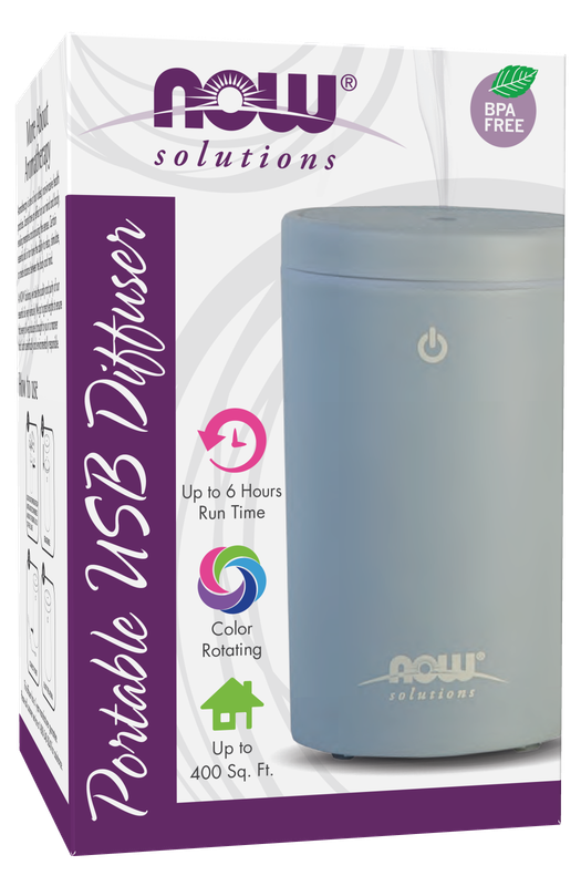 NOW Portable USB Oil Diffuser--Grey