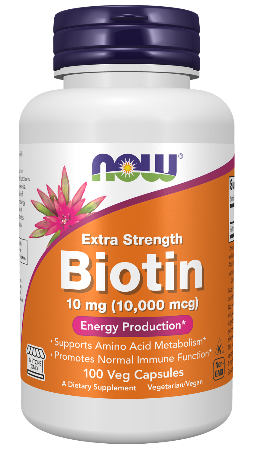Now Biotin 10,000mcg 100 vc
