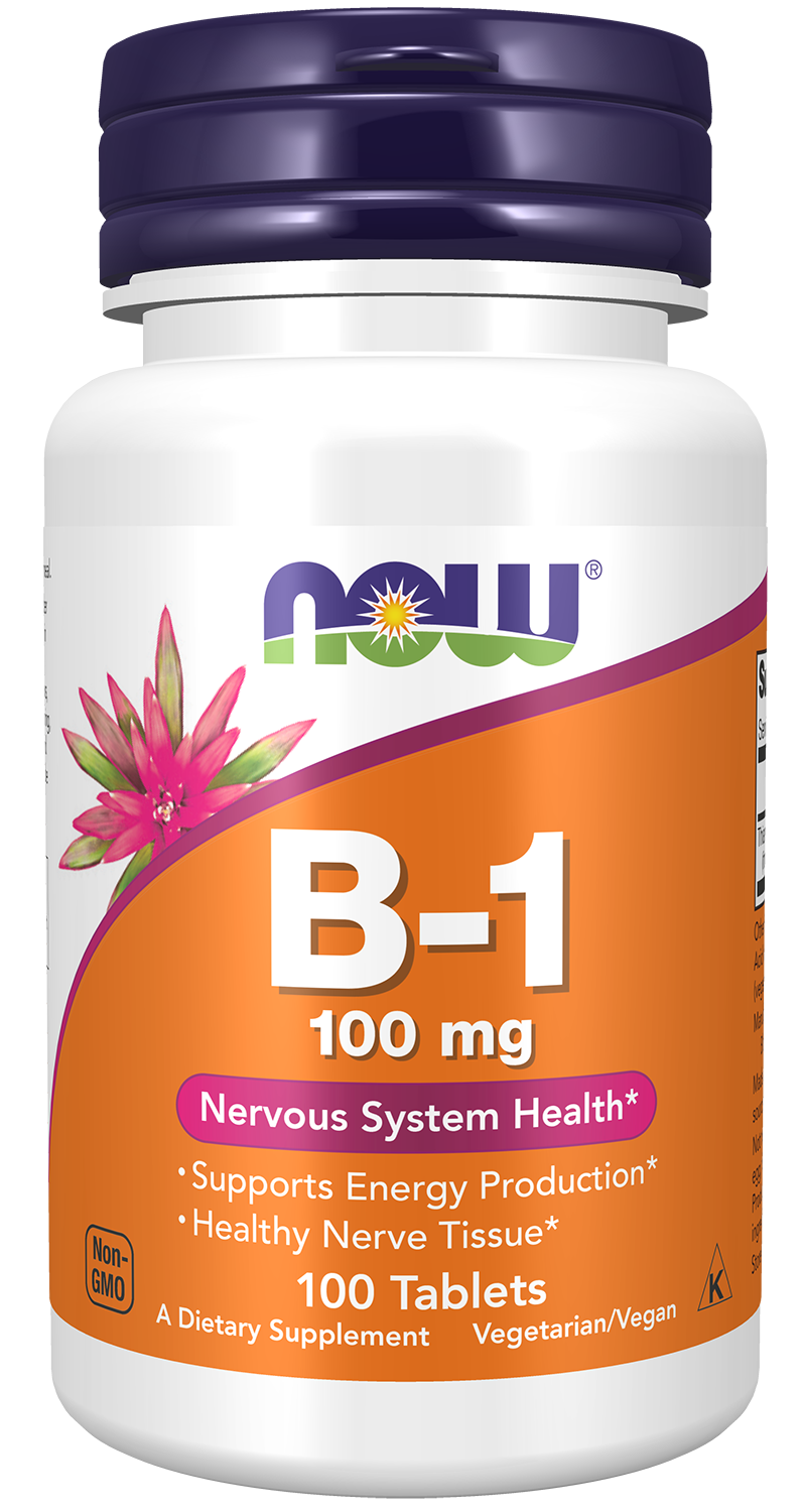 NOW B-1--100 mg. 100 Tabs
