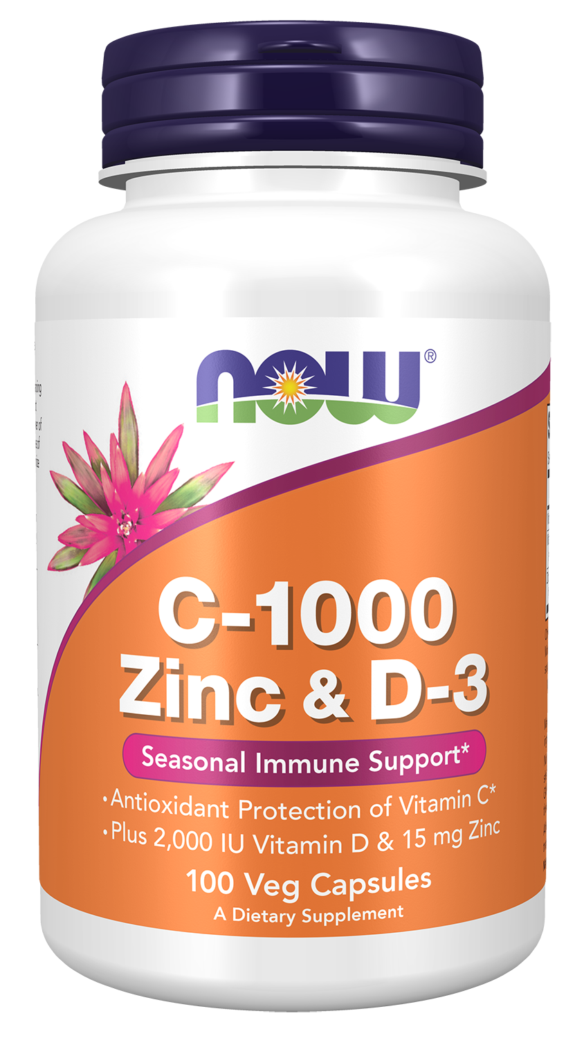 NOW C-1000 Zinc &amp; D3 100vc