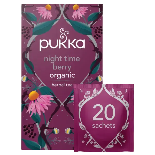 Pukka Night Time Berry Overnight Wellness Tea 20 tea bags