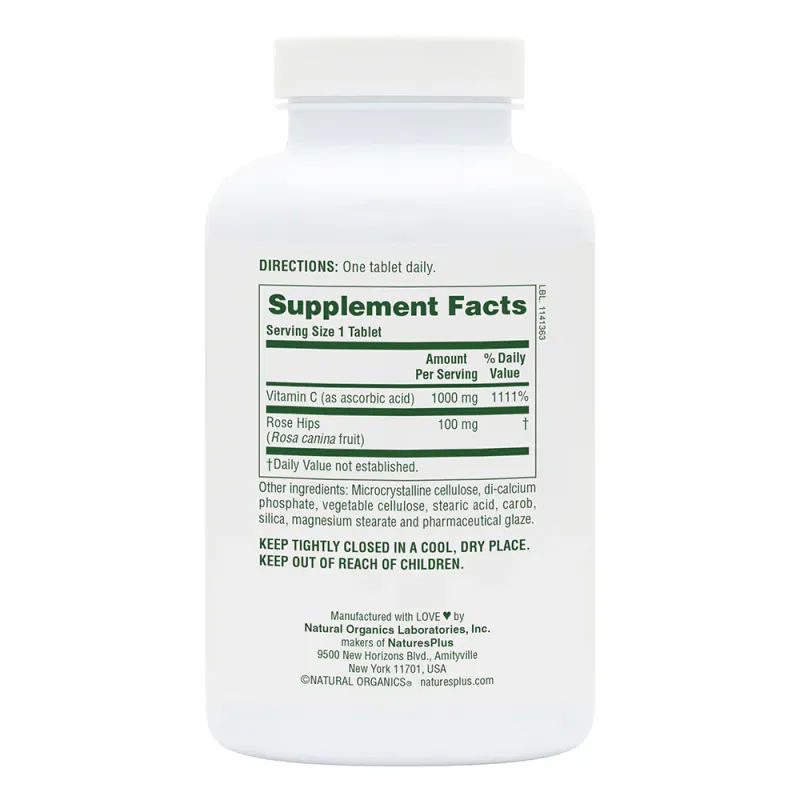 NATURE'S PLUS Vitamin C 1000 mg. 180 Tabs.