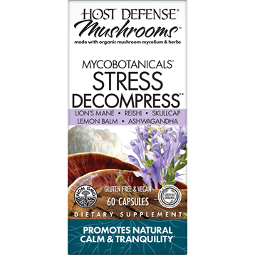 Host Defense Myco Botanicals Stress Decompress 60 Veg. Caps.
