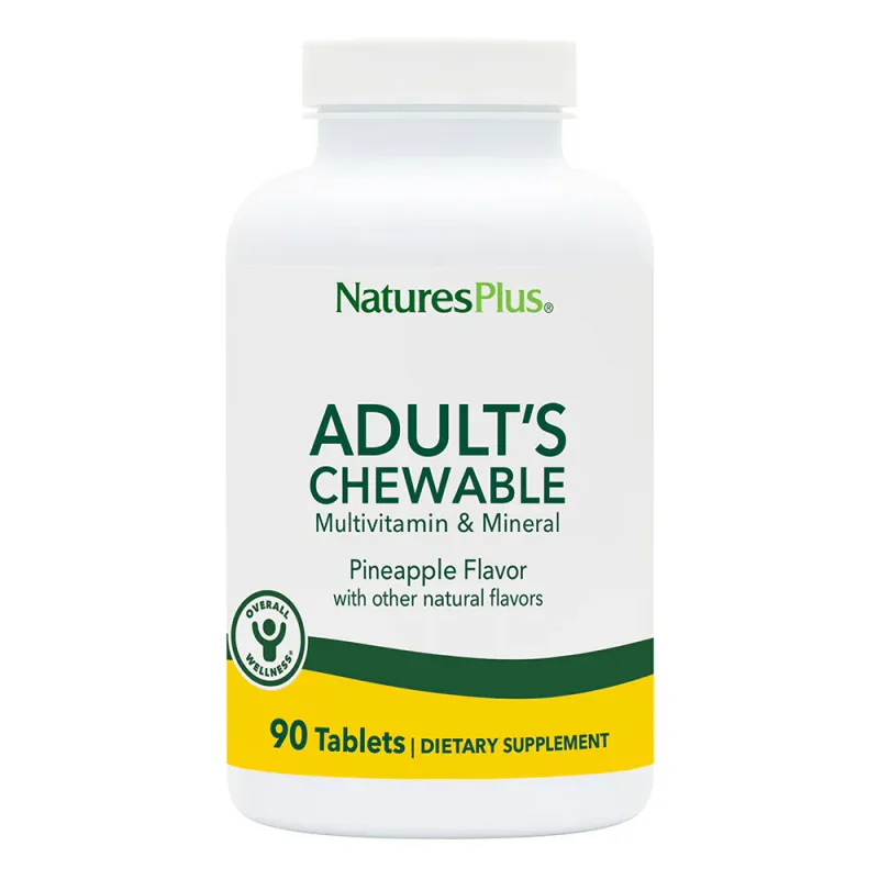 Natures Plus Adult Chewables Pineapple 90 Tabs