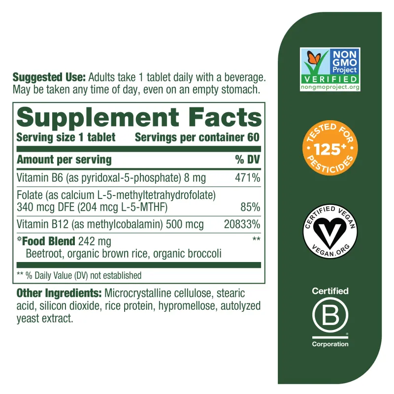 Megafood Methyl B12 60 tab