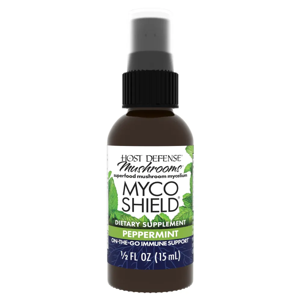 HOST DEFENSE MycoShield Spray Immune Support Peppermint 1/2 Fl. Oz.