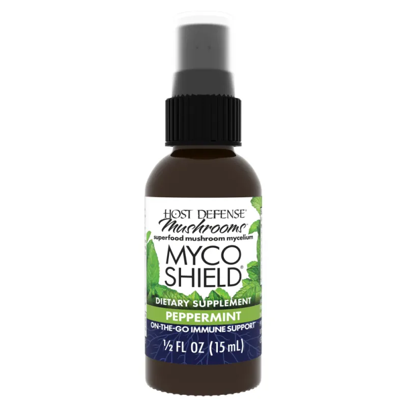 HOST DEFENSE MycoShield Spray Immune Support Peppermint 1/2 Fl. Oz.