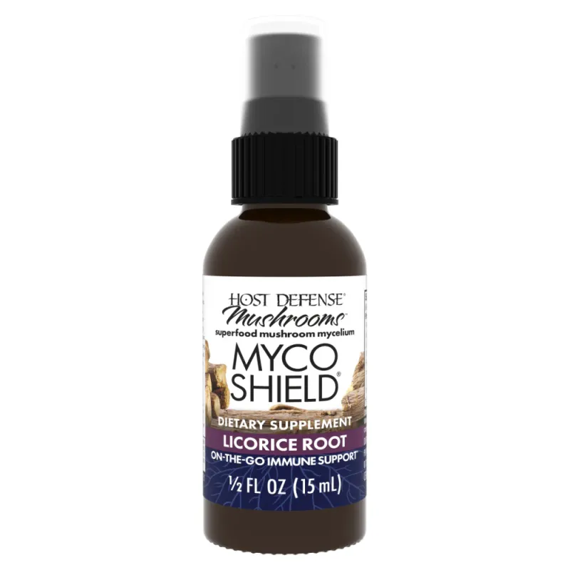 HOST DEFENSE MycoShield Spray Immune Support Licorice Root 1/2 Fl. Oz.