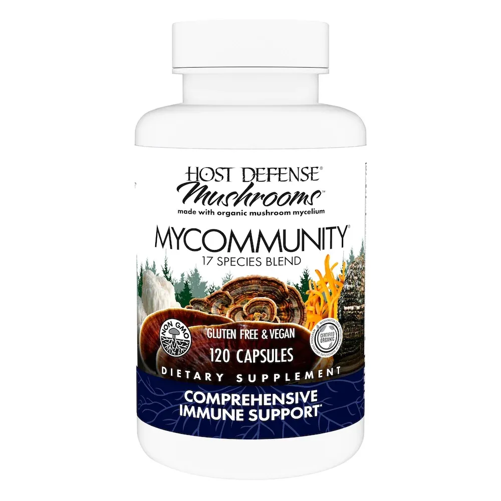 HOST DEFENSE MyCommunity Comprehensive Immune Support 120 Veg Caps.