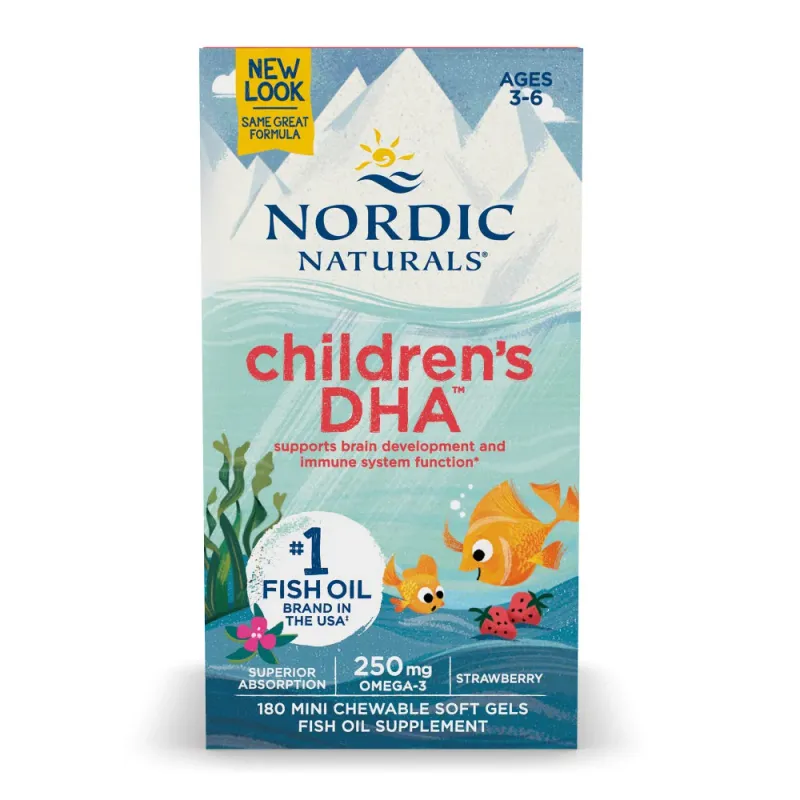Nordic Naturals Children&#39;s DHA 250 mg Strawberry 180 count