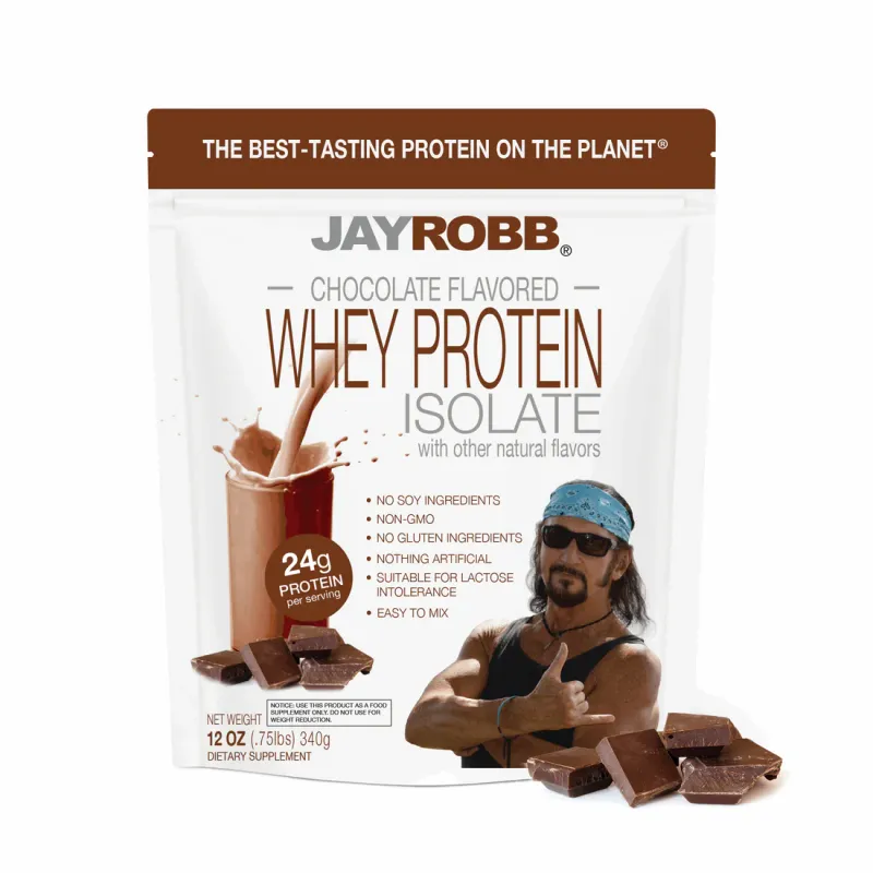JAY ROBB Chocolate Whey Protein 12 oz.