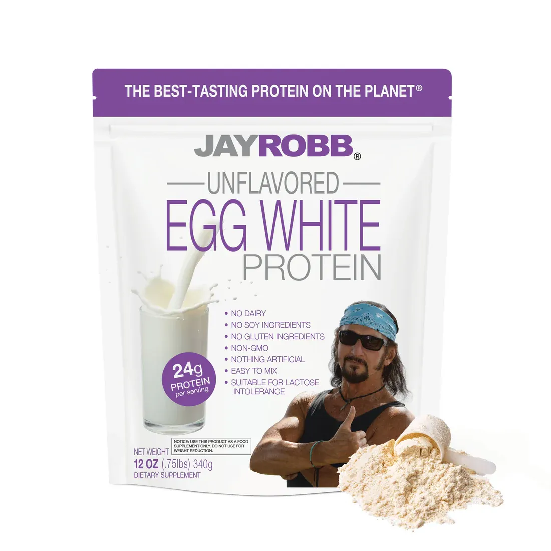 JAY ROBB Unflavored Egg Whites  12 oz.