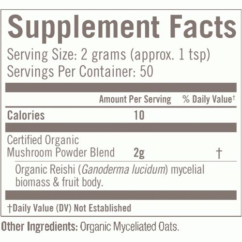 OM Reishi Org. Mushroom Pwdr. 3.5 oz.