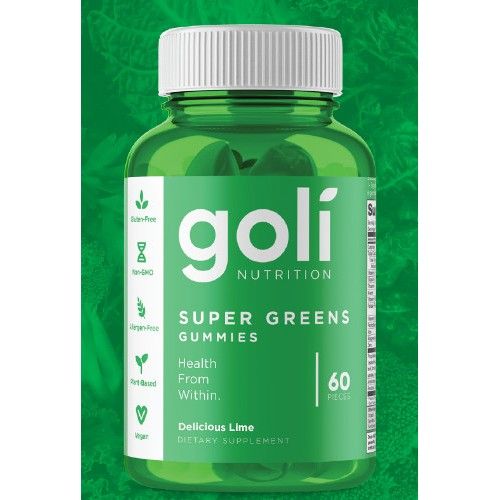 Goli Nutrition Supergreens Gummies 60 count