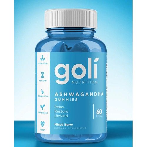GOLI Ashwagandha 60 Mixed Berry Gummies