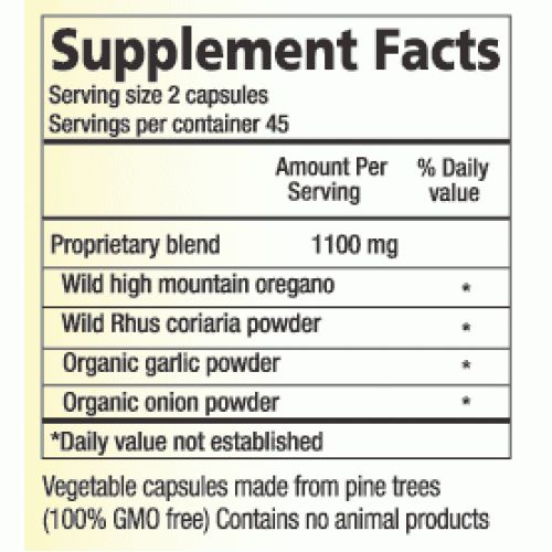 NORTH AMERICAN HERB &amp; SPICE OregaMax 90 Veg. Caps.