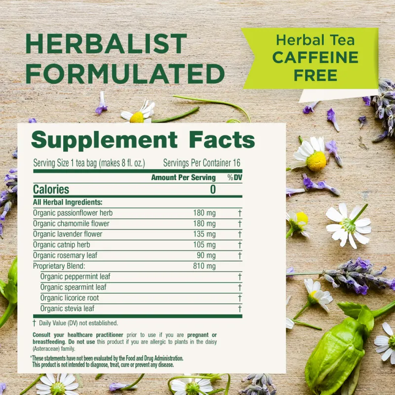 TRADITIONAL MEDICINALS Org. Cup Calm Lavender Mint 16 Tea Bags
