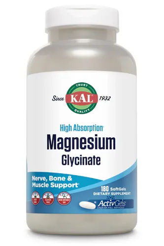 Kal High Absorption Magnesium Glycinate 180 softgels
