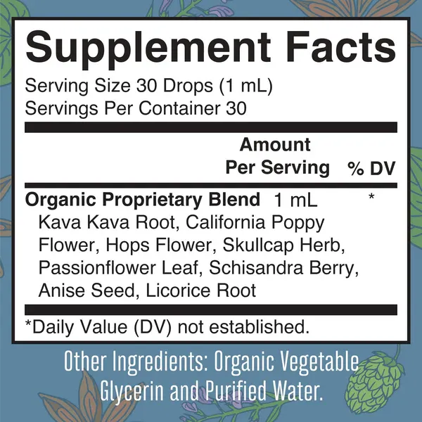 MaryRuth's Organic Calming Kava Liquid Drops 1 fl oz