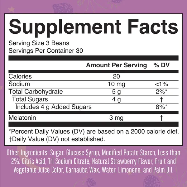 MaryRuth's Strawberry Flavored Sleep Beans 90 count