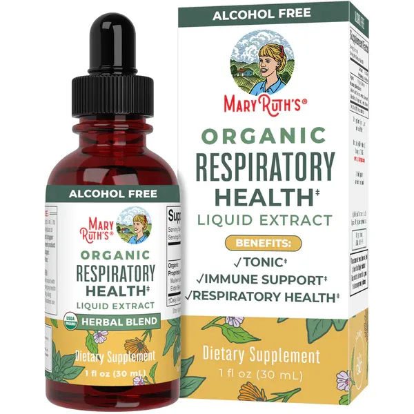 MaryRuth&#39;s Organic Respiratory Health Liquid Drops 1 fl oz