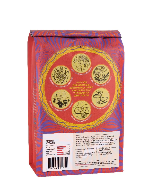 DEAN'S BEANS Timor Atsabe Ground Coffee 16oz.